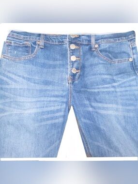 Old Navy Blue Button-Fly Jeans